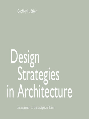 cover image of Design Strategies in Architecture